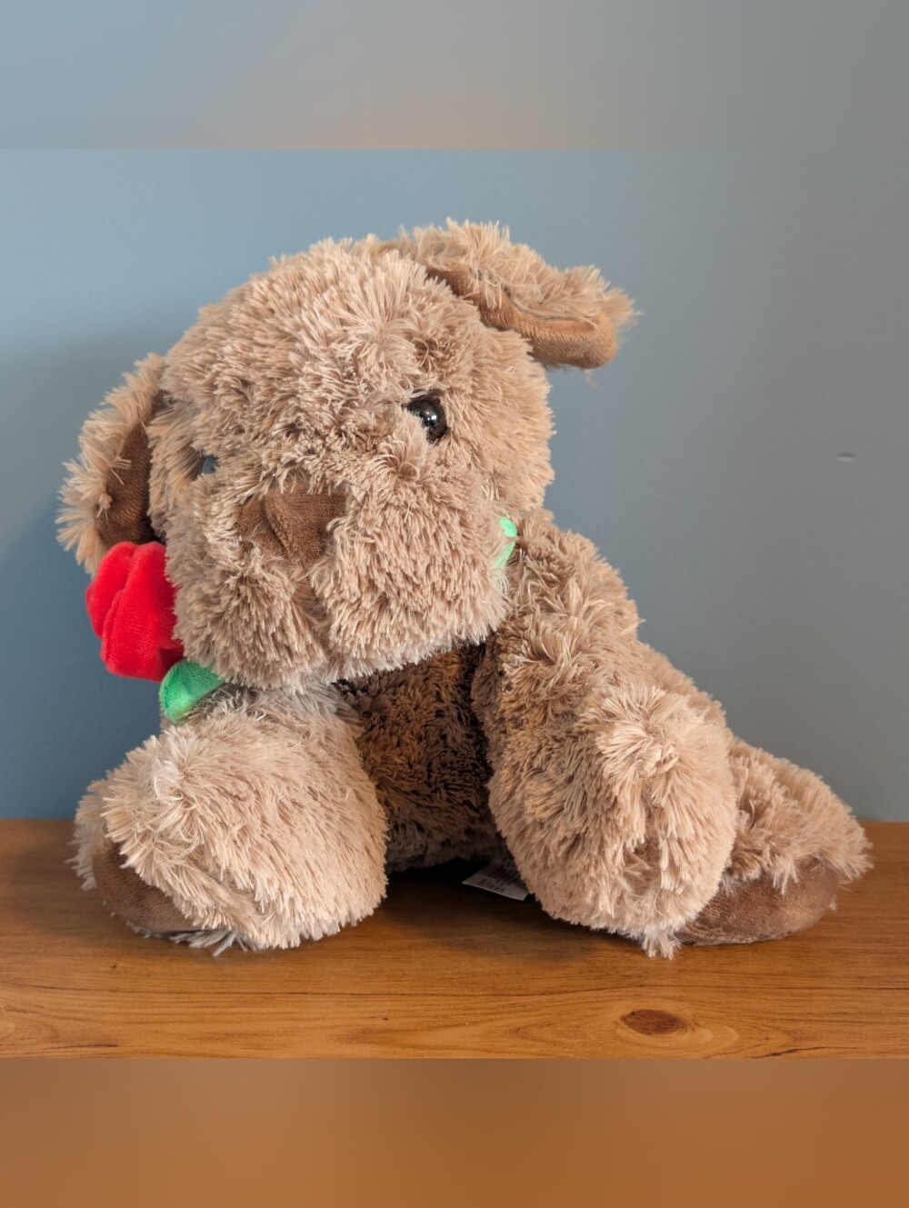 Coco The Love Pup Russell Stover Plush Puppy Dog Valentines Rose Stuffed Animal